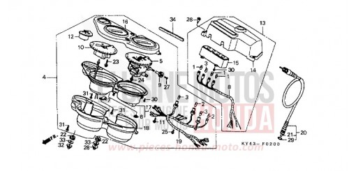 COMPTEUR NSR125RM de 1991